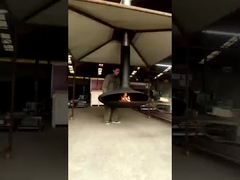 Fuego giratorio de madera