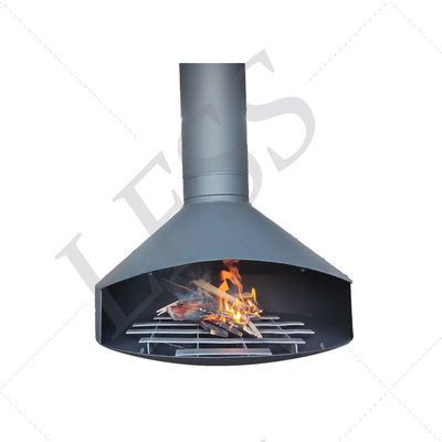 Modern Design Villa Hotel Suspended Wood Burning Fireplace Ceiling Mounted