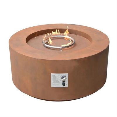 Corten Acero Redondo Fuego Tabla de pozo de 95 cm Propano de gas independiente portátil